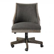  23431 - Uttermost Aidrian Charcoal Desk Chair